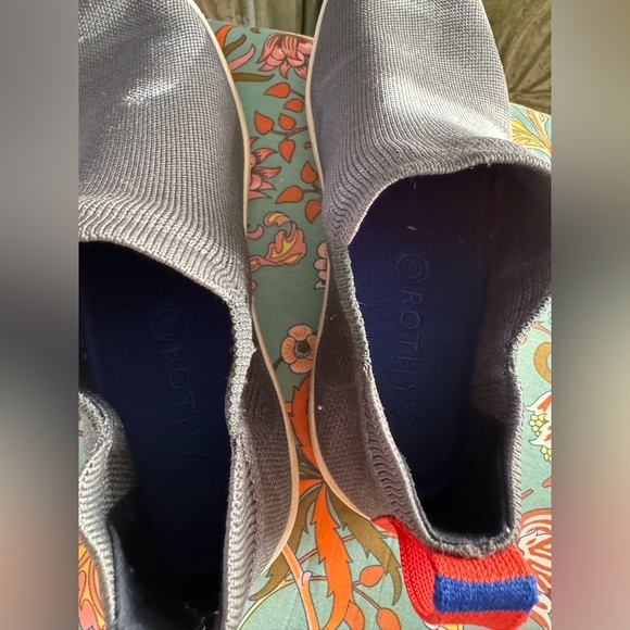 Rothy's Fog Melange The Chelsea Pull On Boot Ankle Hi Top Shoe Gray. Size 10 - Picture 4 of 7